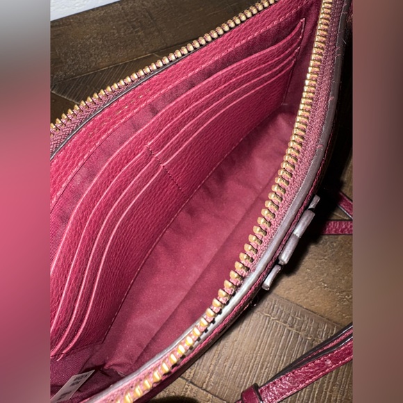 SOLD UNLISTED - 
Tory Burch Burgundy Leather Crossbody Bag - Picture 8 of 10